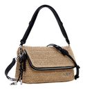 Desigual Logo Raffia Shoulder Bag Natural Desigual Logo Raffia Shoulder Bag Natural