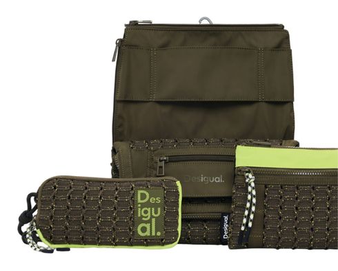 Desigual Modularis Apolo Venecia Crossbody Bag Kaki