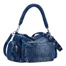 Desigual Logo Hand Bag Denim Medium Wash