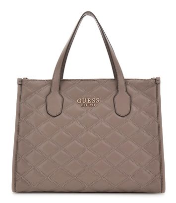 GUESS Tamsin 2 Compartment Tote Dark Taupe