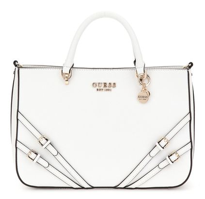 GUESS Bramina Girlfriend Satchel White