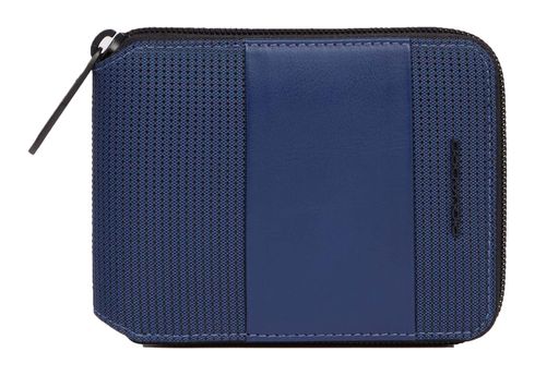 PIQUADRO PQ Earth Zip-Around Wallet RFID Blue