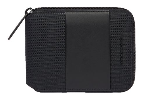 PIQUADRO PQ Earth Zip-Around Wallet RFID Black