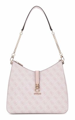 GUESS Zamira Hobo Shoulder Bag Orchid Logo