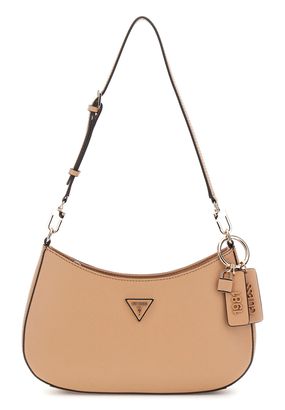 GUESS Noelle Top Zip Shoulder Bag Beige