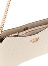 GUESS Betula Top Zip Shoulder Bag Taupe GUESS Betula Top Zip Shoulder Bag Taupe