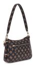 GUESS Eco Erica Top Zip Shoulder Bag Mocha Logo