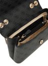 GUESS Eco Erica Convertible Xbody Flap Bag Coal Logo GUESS Eco Erica Convertible Xbody Flap Bag Coal Logo