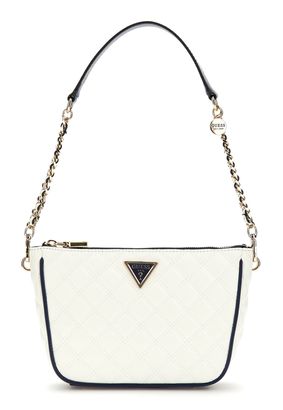 GUESS Cruise Vibe Top Zip Shoulder Bag White / Navy