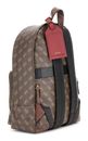 GUESS Milano Backpack Brown / Ochre / Burgundy GUESS Milano Backpack Brown / Ochre / Burgundy
