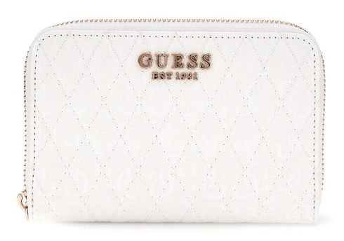 GUESS Betula SLG Medium Zip Around Wallet White