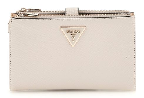GUESS Laurel SLG Double Zip Organizer Bone