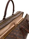 GUESS Pisa Double Zip Weekender Brown / Ochre / Burgundy
