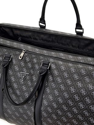 Guess PISA DOUBLE ZIP - Sac week-end - black/noir