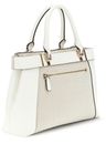 GUESS Anadela Three Compartment Satchel Bag Natural / Cream White GUESS Anadela Three Compartment Satchel Bag Natural / Cream White
