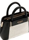 GUESS Andela Mini Satchel Bag Natural / Black GUESS Andela Mini Satchel Bag Natural / Black