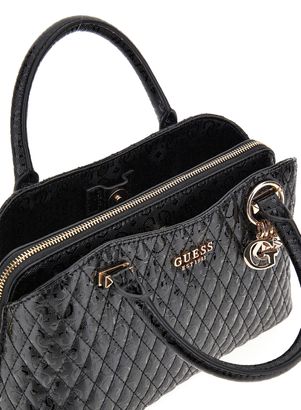 ★Guess ★Betula Satchel★関税込★ GUESS Betula Satchel, Black, One Size : Amazon.sg: Fashion