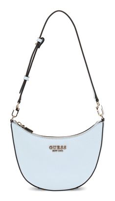 GUESS Fedana Mini Top Zip Shoulder Bag Powder Blue