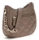 GUESS Tamsin Top Zip Shoulder Bag Dark Taupe GUESS Tamsin Top Zip Shoulder Bag Dark Taupe