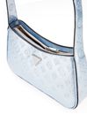 GUESS Arnela Top Zip Shoulder Bag Powder Blue Logo GUESS Arnela Top Zip Shoulder Bag Powder Blue Logo