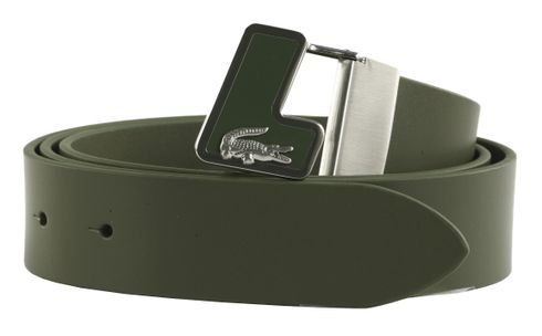 LACOSTE Plain Leather Belt W95 Escadron - shortenable