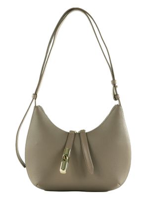 FURLA Goccia Shoulder Bag S Stucco Gray + Mauve