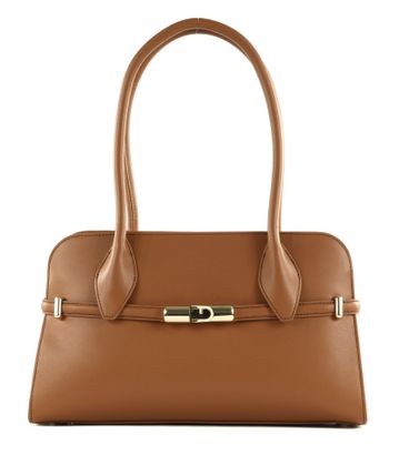 FURLA Goccia Dome Shoulder Bag M Brandy