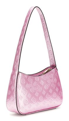 GUESS shoulder bag Arnela Top Zip Shoulder Bag Orchid Logo