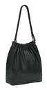 LIEBESKIND BERLIN Ruffle Sheep Natural Cloud Hobo Bag M Black LIEBESKIND BERLIN Ruffle Sheep Natural Cloud Hobo Bag M Black