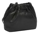 LIEBESKIND BERLIN Ruffle Sheep Natural Cloud Hobo Bag S Black LIEBESKIND BERLIN Ruffle Sheep Natural Cloud Hobo Bag S Black