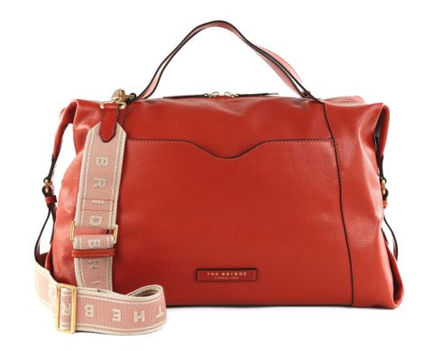 THE BRIDGE Gemma Duffle Bag Arancio Bruciato Oro