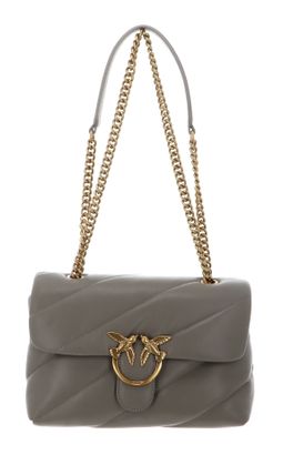 PINKO Love Puff Classic CL Sheep Nappa M Walnut - Antique Gold