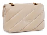 PINKO Love Puff Mini CL Sheep Nappa S Beige - Smoke Grey - Antique Gold