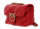 PINKO Love Puff Mini CL Sheep Nappa S Red - Antique Gold