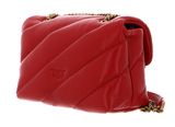 PINKO Love Puff Mini CL Sheep Nappa S Red - Antique Gold