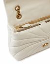 PINKO Love Puff Classic CL Sheep Nappa Quilt M White - Antique Gold PINKO Love Puff Classic CL Sheep Nappa Quilt M White - Antique Gold