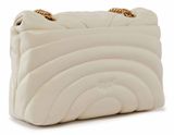 PINKO Love Puff Classic CL Sheep Nappa Quilt M White - Antique Gold PINKO Love Puff Classic CL Sheep Nappa Quilt M White - Antique Gold