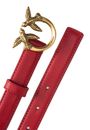 PINKO Love Berry H2 Belt W85 Red - Antique Gold PINKO Love Berry H2 Belt W85 Red - Antique Gold
