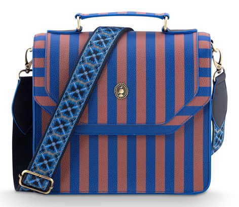 Pip Studio Frances Cross Body Bag Stripe M Blue
