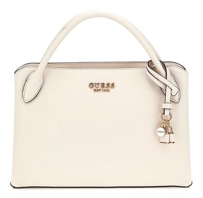 GUESS Fedana Elite Satchel Cream White