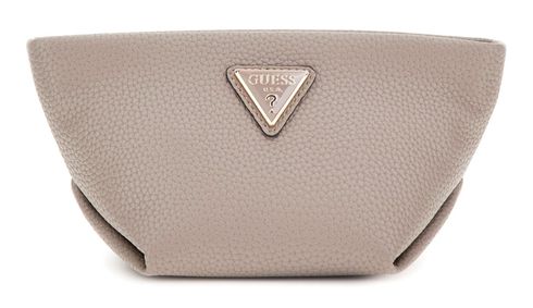 GUESS Helina Top Zip Cosmetic Dark Taupe