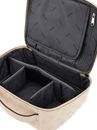 GUESS Wilder Travel Cosmetic Organizer Case Bone