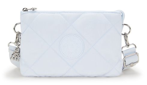 kipling Crinkled Quilt Riri Crossbody Bag Water Blue Quilt