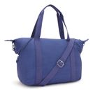 kipling Basic Eyes Wide Open Art Tote Ocean Blue
