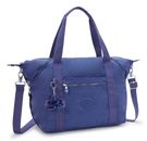 kipling Basic Eyes Wide Open Art Tote Ocean Blue