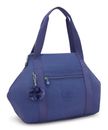 kipling Basic Eyes Wide Open Art Tote Ocean Blue