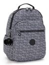 kipling Basic Print Seoul Backpack L Holiday Waves