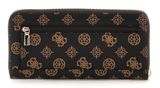 GUESS Laurel SLG Large Zip Around Wallet L Mocha Logo GUESS Laurel SLG Large Zip Around Wallet L Mocha Logo