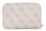 GUESS Laurel SLG Medium Zip Around Wallet Bone Logo GUESS Laurel SLG Medium Zip Around Wallet Bone Logo