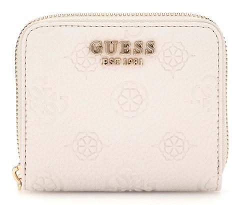 GUESS Cresidia SLG Zip Around Wallet S Cream White